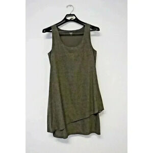 Toad & Co. Dress Knee Length Asymmetrical Geometric Sleeveless Tiered size Med
